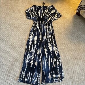 South Moon Under Juniper Blu Jumpsuit NWT